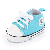 New  Baby Canvas Sneaker For Newborn Sport Shoes For Baby Boys Girls Infant Toddler Soft Bottom Anti-slip First Walkers 0-18 M