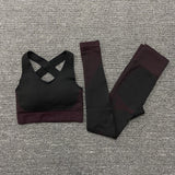 Seamless  Women Yoga Sets Female Sport Gym suits Wear Running Clothes women Fitness Sport Yoga Suit Long Sleeve yoga clothing