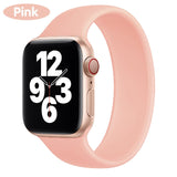 Solo Strap for Apple Watch 6 5/SE band Silicone 40mm 44mm Elastic Bands Sport for Iwatch Series 6/SE/5 4 3 38mm 42mm Bracelet