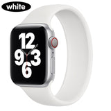 Solo Strap for Apple Watch 6 5/SE band Silicone 40mm 44mm Elastic Bands Sport for Iwatch Series 6/SE/5 4 3 38mm 42mm Bracelet
