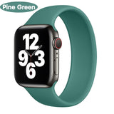 Solo Strap for Apple Watch 6 5/SE band Silicone 40mm 44mm Elastic Bands Sport for Iwatch Series 6/SE/5 4 3 38mm 42mm Bracelet