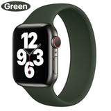 Solo Strap for Apple Watch 6 5/SE band Silicone 40mm 44mm Elastic Bands Sport for Iwatch Series 6/SE/5 4 3 38mm 42mm Bracelet