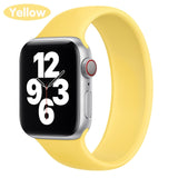 Solo Strap for Apple Watch 6 5/SE band Silicone 40mm 44mm Elastic Bands Sport for Iwatch Series 6/SE/5 4 3 38mm 42mm Bracelet