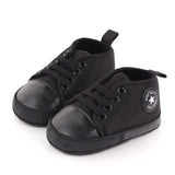 Baby Canvas Classic Sports Sneakers Newborn Baby Boys Girls Print Star First Walkers Shoes Infant Toddler Anti-slip Baby Shoes