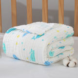 Baby Blankets Newborn Blanket Swaddle Blanket Baby Blanket Gauze Muslin Swaddle Cotton Fabric 6 Layer Dropshipping
