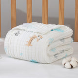 Baby Blankets Newborn Blanket Swaddle Blanket Baby Blanket Gauze Muslin Swaddle Cotton Fabric 6 Layer Dropshipping