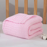 Baby Blankets Newborn Blanket Swaddle Blanket Baby Blanket Gauze Muslin Swaddle Cotton Fabric 6 Layer Dropshipping