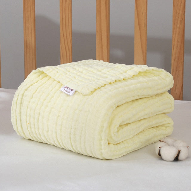 Baby Blankets Newborn Blanket Swaddle Blanket Baby Blanket Gauze Muslin Swaddle Cotton Fabric 6 Layer Dropshipping