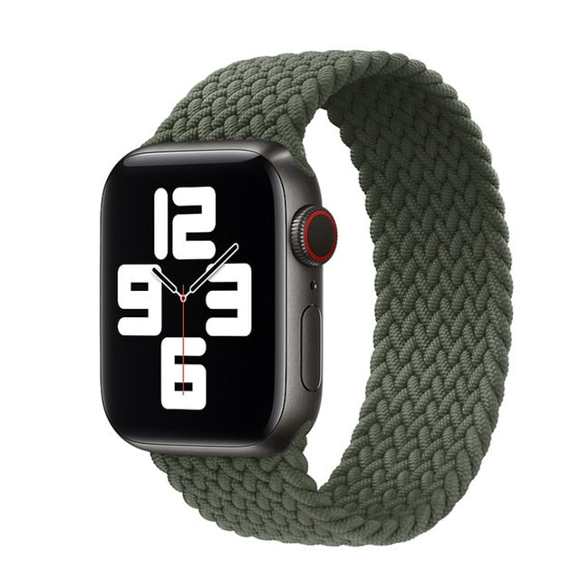 New Nylon Elastic Strap for Apple Watch 6 Se Band for IWatch Serie 5 4 3 Belt Bracelet Braided Solo Loop 38mm 40mm 42mm 44mm