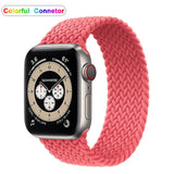 New Nylon Elastic Strap for Apple Watch 6 Se Band for IWatch Serie 5 4 3 Belt Bracelet Braided Solo Loop 38mm 40mm 42mm 44mm