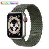New Nylon Elastic Strap for Apple Watch 6 Se Band for IWatch Serie 5 4 3 Belt Bracelet Braided Solo Loop 38mm 40mm 42mm 44mm