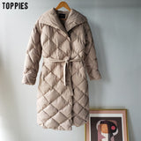 Toppies Winter Coat Women Parkas Thicker Warm Plaid Bubble Coat Korean Puffer jacket fashion outwear