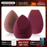 IMAGIC Makeup Mixer Soft Water Sponge Puff Professional Makeup Puff Sponge for Foundation Cream Concealer Makeup 3 Pack