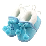 Winter Sweet Newborn Baby Girls Princess Warm Boots First Walkers Soft Soled Infant Toddler Kids  Footwear Shoes
