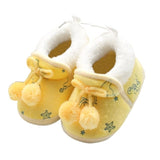 Winter Sweet Newborn Baby Girls Princess Warm Boots First Walkers Soft Soled Infant Toddler Kids  Footwear Shoes