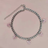 Punk Cubana Neck Chains Butterfly Pendant Necklace for Women Girl Birthday Statement 2020 Vintage Short Choker Aesthetic Jewelry