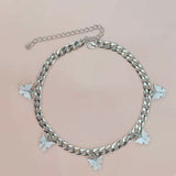 Punk Cubana Neck Chains Butterfly Pendant Necklace for Women Girl Birthday Statement 2020 Vintage Short Choker Aesthetic Jewelry