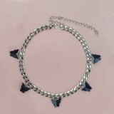 Punk Cubana Neck Chains Butterfly Pendant Necklace for Women Girl Birthday Statement 2020 Vintage Short Choker Aesthetic Jewelry