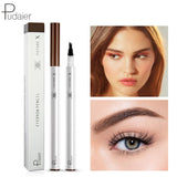 Pudaier Smudge-proof Liquid Pen Eyebrow Pencil Tint Eyebrow Makeup Cosmetics Black Brown Eye Brow Shade Waterproof Lapiz De Ceja