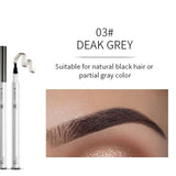 Pudaier Smudge-proof Liquid Pen Eyebrow Pencil Tint Eyebrow Makeup Cosmetics Black Brown Eye Brow Shade Waterproof Lapiz De Ceja