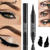 Waterproof Double Head Black Wing Shape Eyeliner Seal Eyeliner Stamp Sello Delineador Cosmetic Makeup Tool Eyes Liner Maquiagem