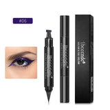 Waterproof Double Head Black Wing Shape Eyeliner Seal Eyeliner Stamp Sello Delineador Cosmetic Makeup Tool Eyes Liner Maquiagem