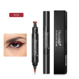 Waterproof Double Head Black Wing Shape Eyeliner Seal Eyeliner Stamp Sello Delineador Cosmetic Makeup Tool Eyes Liner Maquiagem