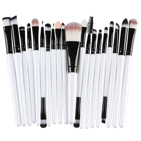 ROMANTIC BEAR Premium makeup brushes set 20 kits soft nylon hair for eye shadow eyebrow cosmetics brush kits 100sets/lot DHL