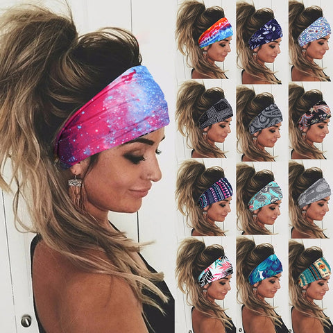 Tie Dye Cycling Yoga Sport Sweat  Women Sweatband For Men Women Yoga Hair Bands Head Sweat Bands Sports Safety