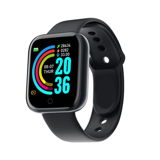 Electronic digital watches For Men Women Blood Pressure Heart Rate Waterproof Tracker Sport Clock Watch Smart For Android IOS