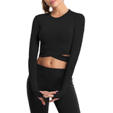 VERTVIE Tight  Yoga Shirts Women Short Sleeve Cropped Gym Tops Fitness  Running Workout Sport T-Shirts Sports Wear
