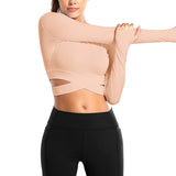 VERTVIE Tight  Yoga Shirts Women Short Sleeve Cropped Gym Tops Fitness  Running Workout Sport T-Shirts Sports Wear