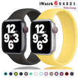 Solo Loop strap for apple watch serie 6 SE 5 4 band 40mm 44mm Silicone sport bracelet Correa iWatch 3 band 38mm 42mm Wrist strap