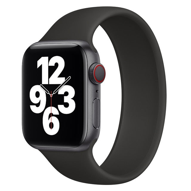 Solo Loop strap for apple watch serie 6 SE 5 4 band 40mm 44mm Silicone sport bracelet Correa iWatch 3 band 38mm 42mm Wrist strap