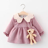 Melario Baby Girl Dress Autumn Baby Girl Princess Clothes Cute Girls Long Sleeve T-shirt Tops Cartoon Giraffe Dress 2pcs Suit