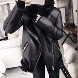 Ailegogo 2020 Winter Coats Women Thick Faux Leather Fur Sheepskin Coat Female Fur Leather Jacket Aviator Jacket Casaco Feminino