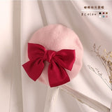 2021 Fashion New Princess Kids Girls Caps Berets Lovely Pearl Beanies Hats Spring Autumn Winter Toddler Girls Hats