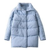Tangada Women Amy Green Oversize Long Parkas Thick 2020 Winter Long Sleeve Buttons Pockets Female Warm  Coat ASF73