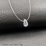 Invisible Fishing Line Pendant Necklace 8mm Crystal Zircon Chokers Necklace for Women Wedding Gift Jewelry New Year Gift