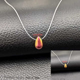 Invisible Fishing Line Pendant Necklace 8mm Crystal Zircon Chokers Necklace for Women Wedding Gift Jewelry New Year Gift