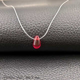 Invisible Fishing Line Pendant Necklace 8mm Crystal Zircon Chokers Necklace for Women Wedding Gift Jewelry New Year Gift