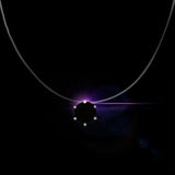 Invisible Fishing Line Pendant Necklace 8mm Crystal Zircon Chokers Necklace for Women Wedding Gift Jewelry New Year Gift
