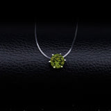 Invisible Fishing Line Pendant Necklace 8mm Crystal Zircon Chokers Necklace for Women Wedding Gift Jewelry New Year Gift