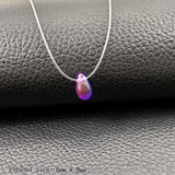 Invisible Fishing Line Pendant Necklace 8mm Crystal Zircon Chokers Necklace for Women Wedding Gift Jewelry New Year Gift