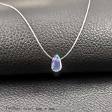 Invisible Fishing Line Pendant Necklace 8mm Crystal Zircon Chokers Necklace for Women Wedding Gift Jewelry New Year Gift