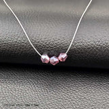 Invisible Fishing Line Pendant Necklace 8mm Crystal Zircon Chokers Necklace for Women Wedding Gift Jewelry New Year Gift