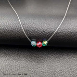 Invisible Fishing Line Pendant Necklace 8mm Crystal Zircon Chokers Necklace for Women Wedding Gift Jewelry New Year Gift