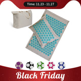 Spike Mat Acupressure Mat, Massage Mat Acupuncture Pillow Set Yoga Mat Needle Relieve Back, Neck and Sciatic Pain, Relax Muscles