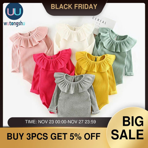 Baby Girl Boy Rompers 0-2Y Autumn Newborn Baby Clothes For Girls Long Sleeve Baby Jumpsuit Winter Baby Girls Outfits Clothes