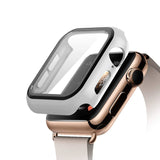 Screen Protector case For apple Watch 44mm 40mm iWatch 6 5 4 3 42mm 38mm Tempered Glass+cover bumper for apple watch Accessories